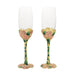 Olivia Riegel Giftware Olivia Riegel Lantana Flutes (Set of 2) Pink