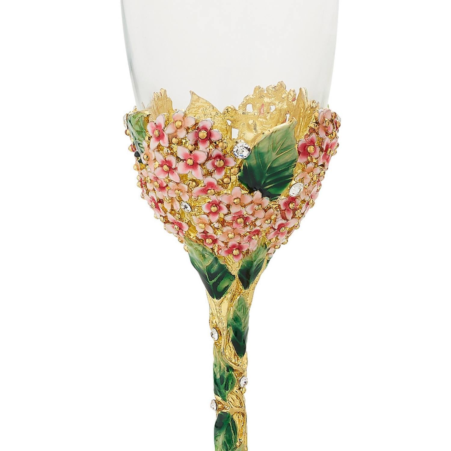 Olivia Riegel Giftware Olivia Riegel Lantana Flutes (Set of 2) Pink
