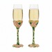 Olivia Riegel Giftware Olivia Riegel Lantana Flutes (Set of 2) Pink
