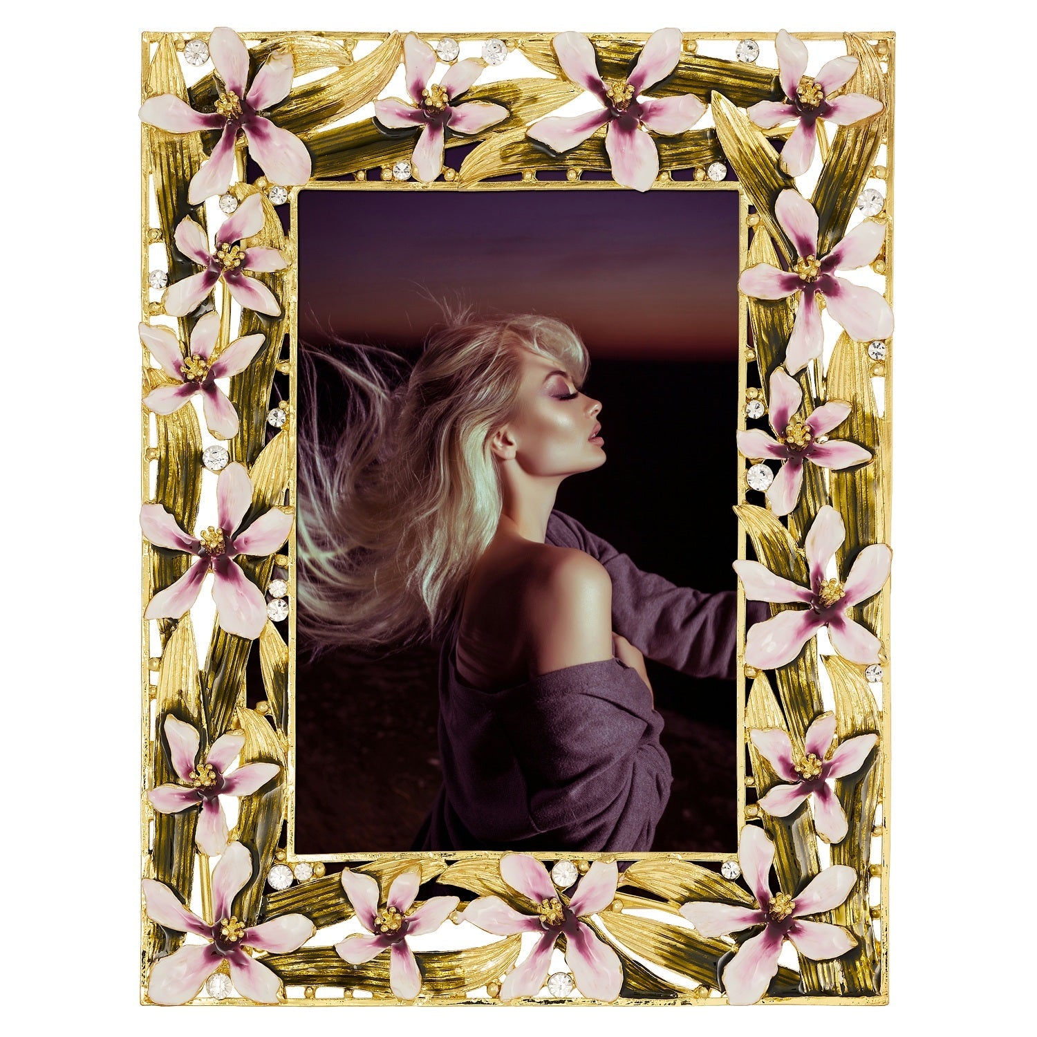 Olivia Riegel Picture Frames Olivia Riegel Orchid Delight Picture Frame Gold 5" x 7" Frame