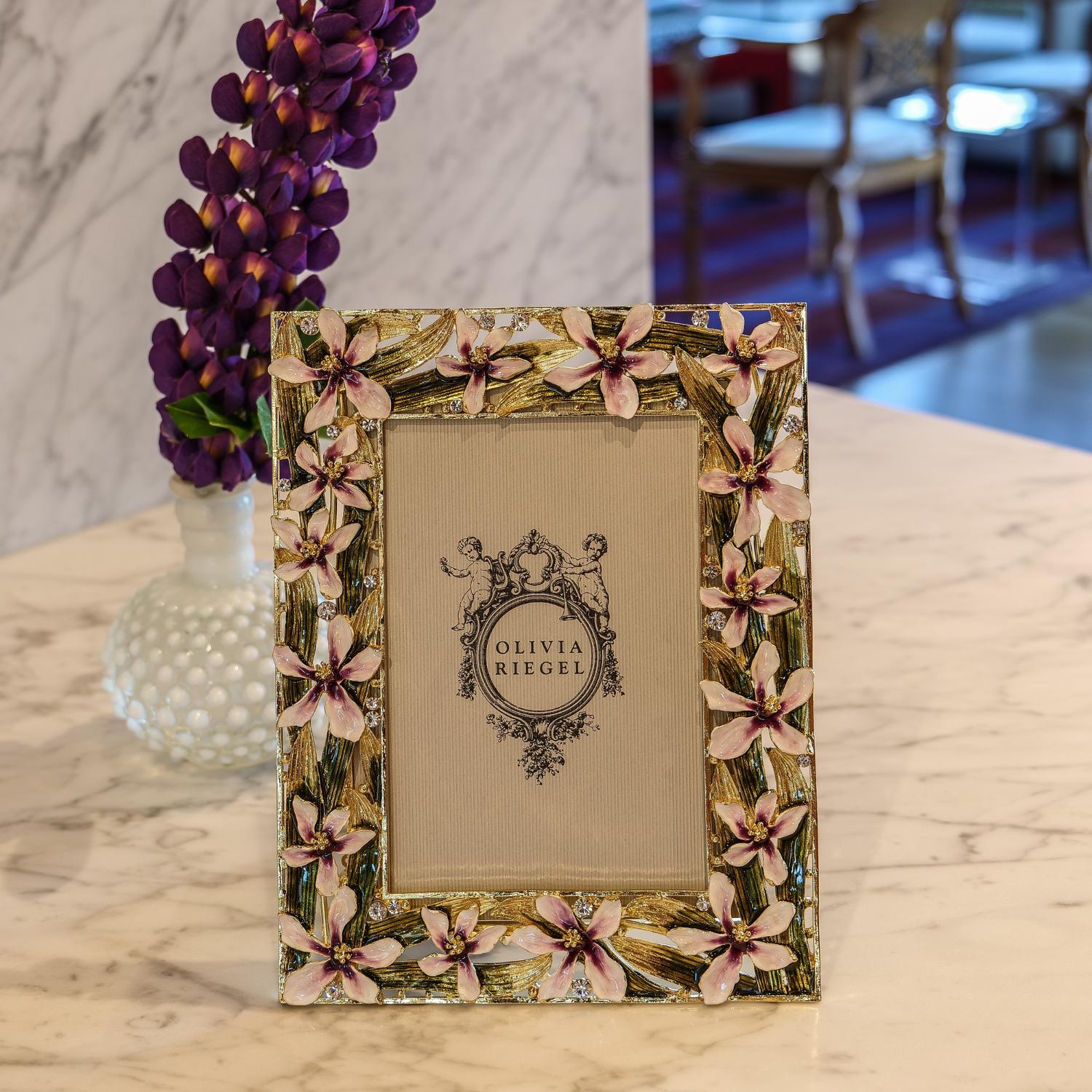 Olivia Riegel Picture Frames Olivia Riegel Orchid Delight Picture Frame Gold 5" x 7" Frame