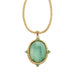 Olivia Riegel Jewelry Olivia Riegel Oval Aventurine Pendant Necklace Gold