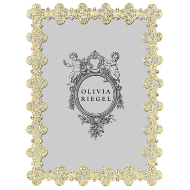 Olivia Riegel Picture Frames Olivia Riegel Pavé Clover Frame Gold 5" x 7"