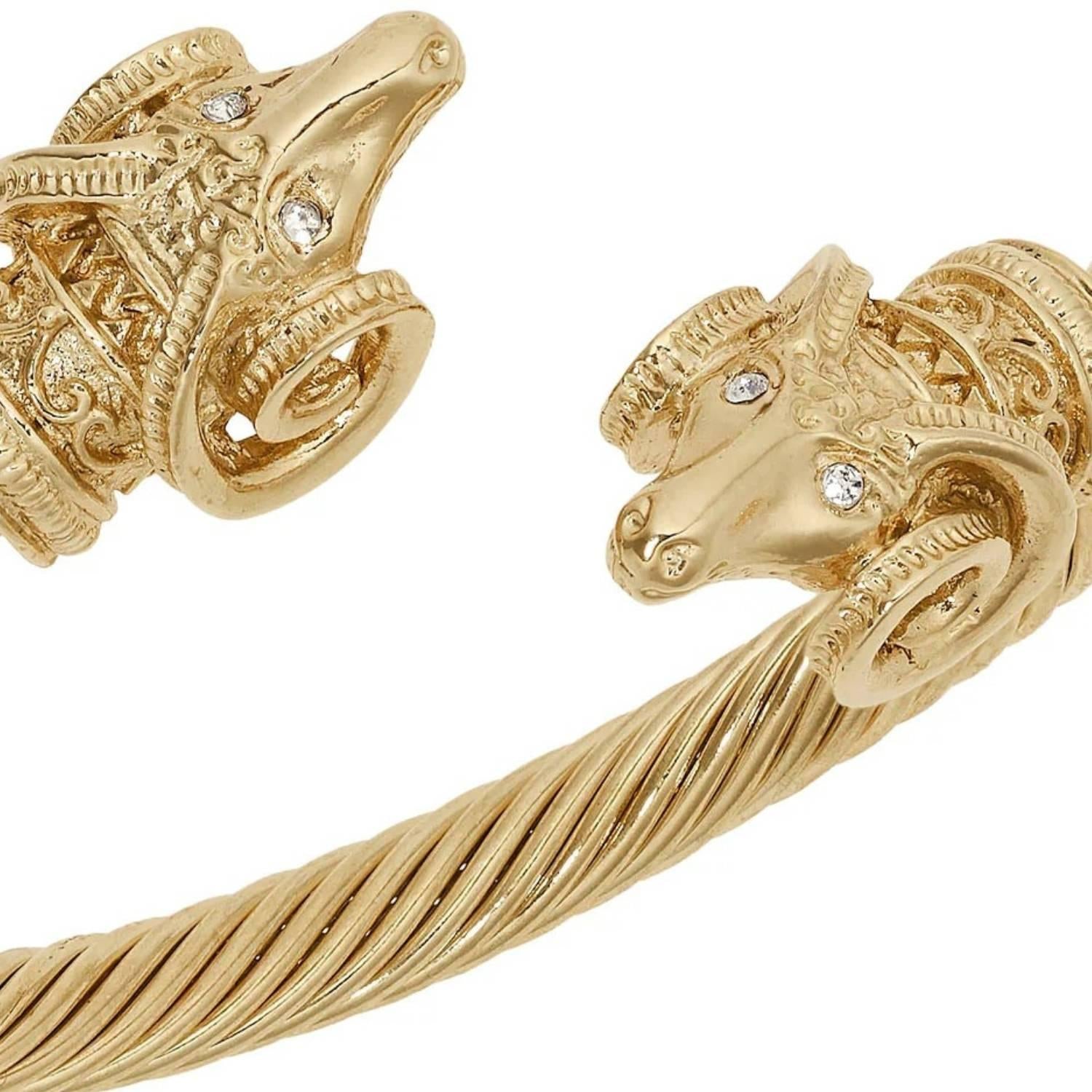 Olivia Riegel Jewelry Olivia Riegel Ram's Head Gold Cuff
