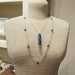 Olivia Riegel Jewelry Olivia Riegel Sapphire Crystal Station Filigree Necklace