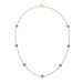 Olivia Riegel Jewelry Olivia Riegel Sapphire Crystal Station Filigree Necklace