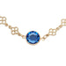 Olivia Riegel Jewelry Olivia Riegel Sapphire Crystal Station Filigree Necklace