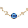 Olivia Riegel Jewelry Olivia Riegel Sapphire Crystal Station Filigree Necklace
