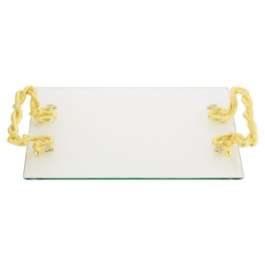 Olivia Riegel Gfitware Olivia Riegel Serpentina Glass Tray Gold
