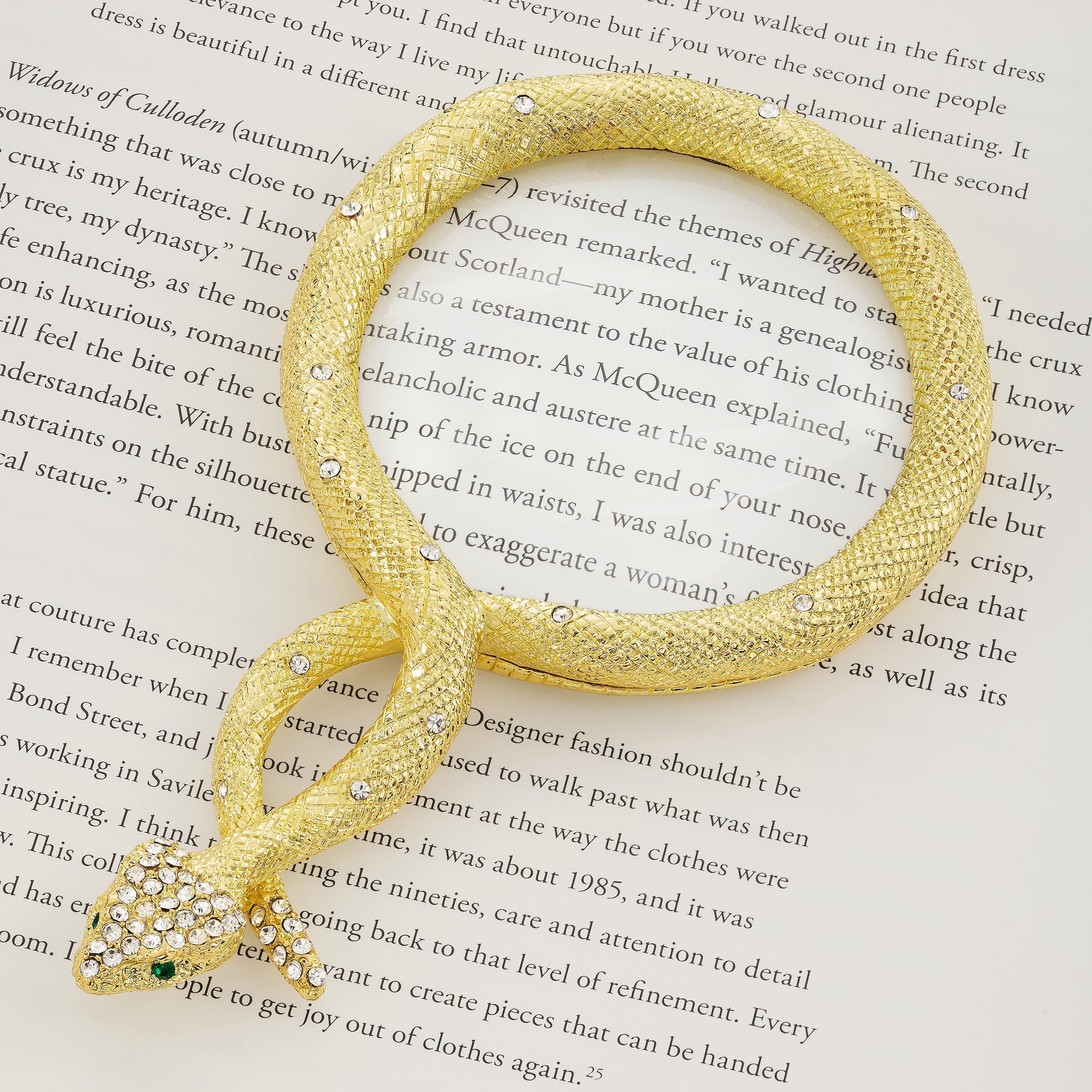 Olivia Riegel Giftware Olivia Riegel Serpentina Magnifying Glass Gold