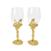 Olivia Riegel Gfitware Olivia Riegel Serpentina Wine Glass (Set of 2) Gold