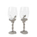 Olivia Riegel Gfitware Olivia Riegel Serpentina Wine Glass (Set of 2) Silver