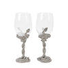 Olivia Riegel Gfitware Olivia Riegel Serpentina Wine Glass (Set of 2) Silver