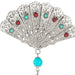 Olivia Riegel Jewelry Olivia Riegel Silver Fan with Tassel Brooch
