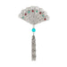 Olivia Riegel Jewelry Olivia Riegel Silver Fan with Tassel Brooch