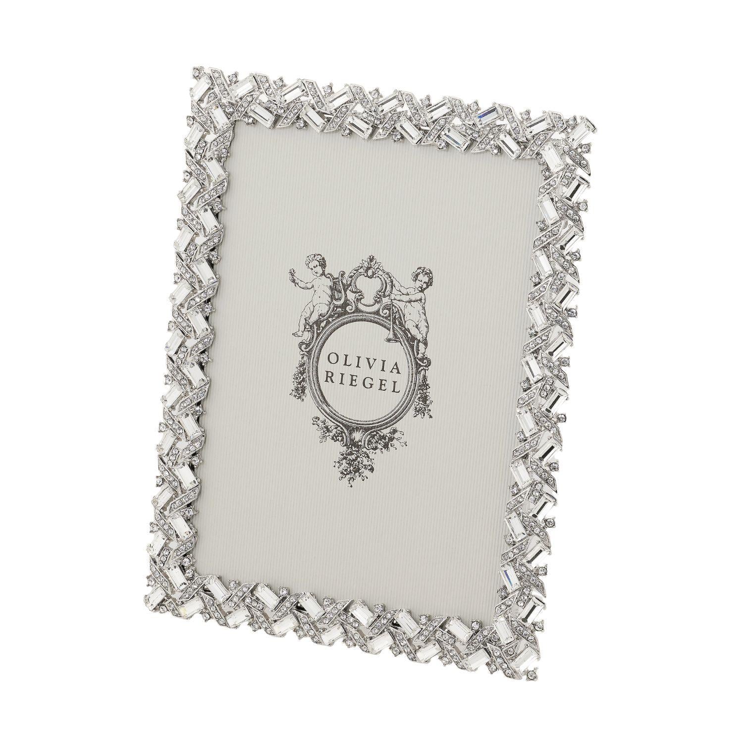 Olivia Riegel Picture Frames Olivia Riegel Silver Hamilton Picture Frame Crystal 5" x 7"
