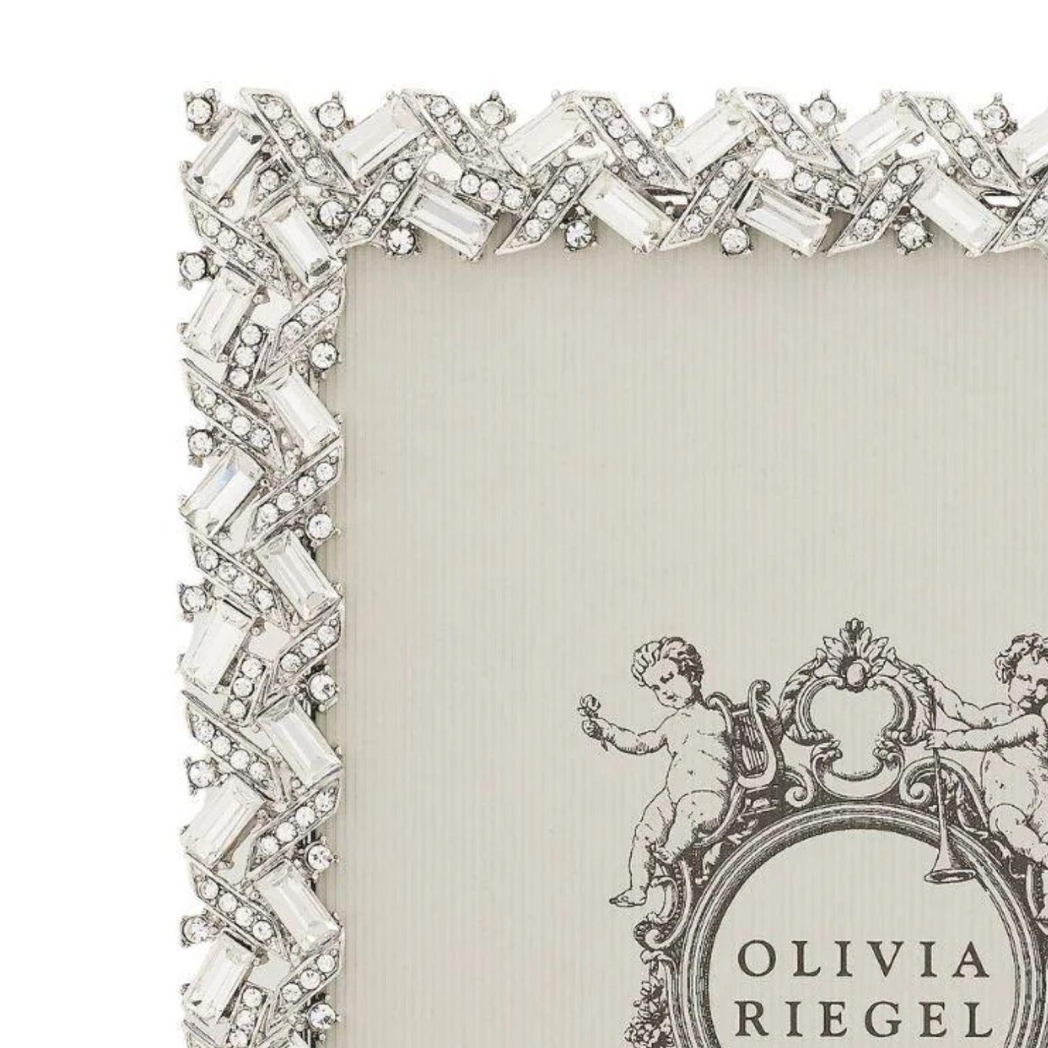 Olivia Riegel Picture Frames Olivia Riegel Silver Hamilton Picture Frame Crystal 5" x 7"