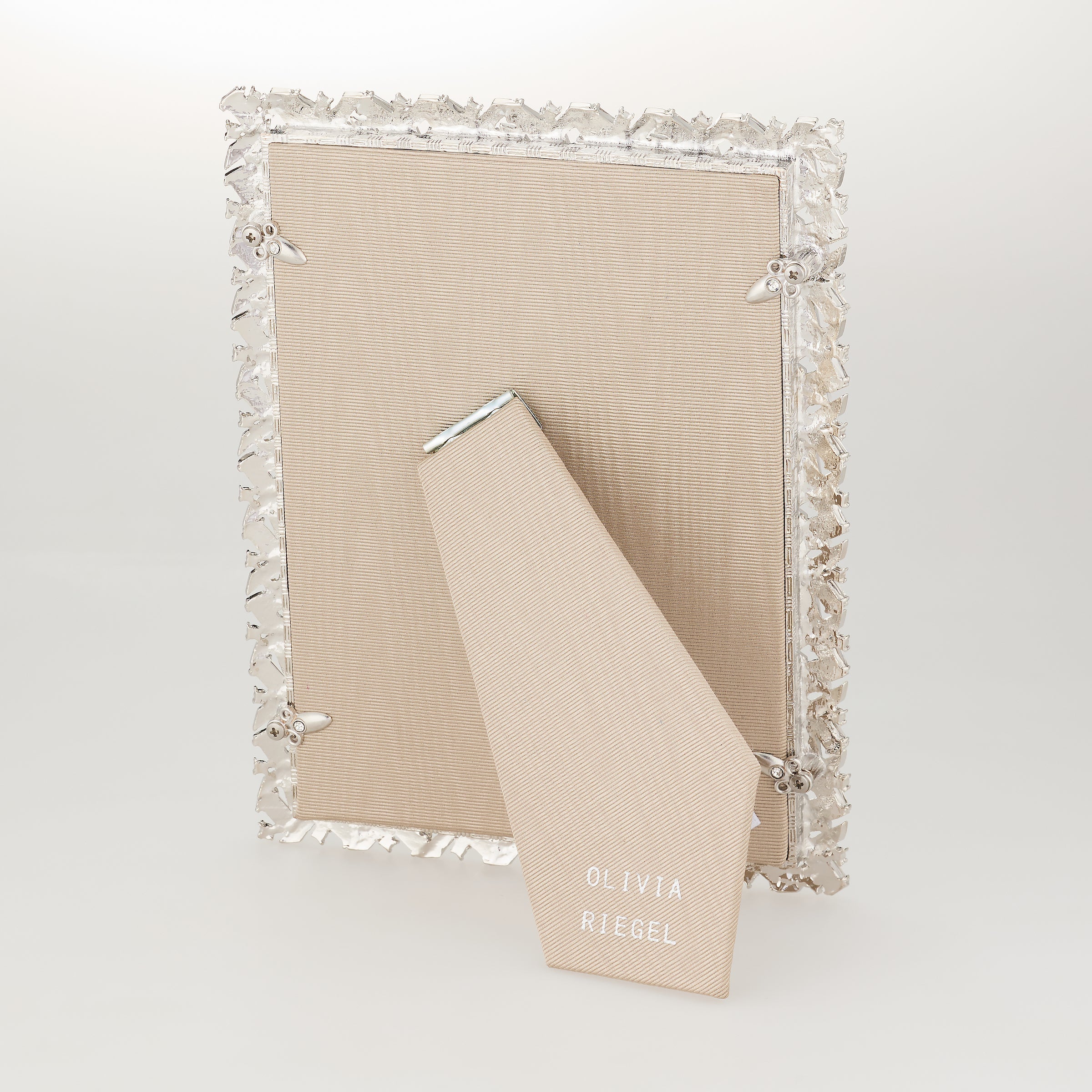 Olivia Riegel Picture Frames Olivia Riegel Silver Hamilton Picture Frame Crystal 5" x 7"