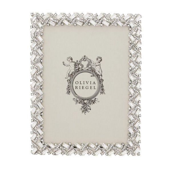 Olivia Riegel Picture Frames Olivia Riegel Silver Hamilton Picture Frame Crystal 5" x 7"