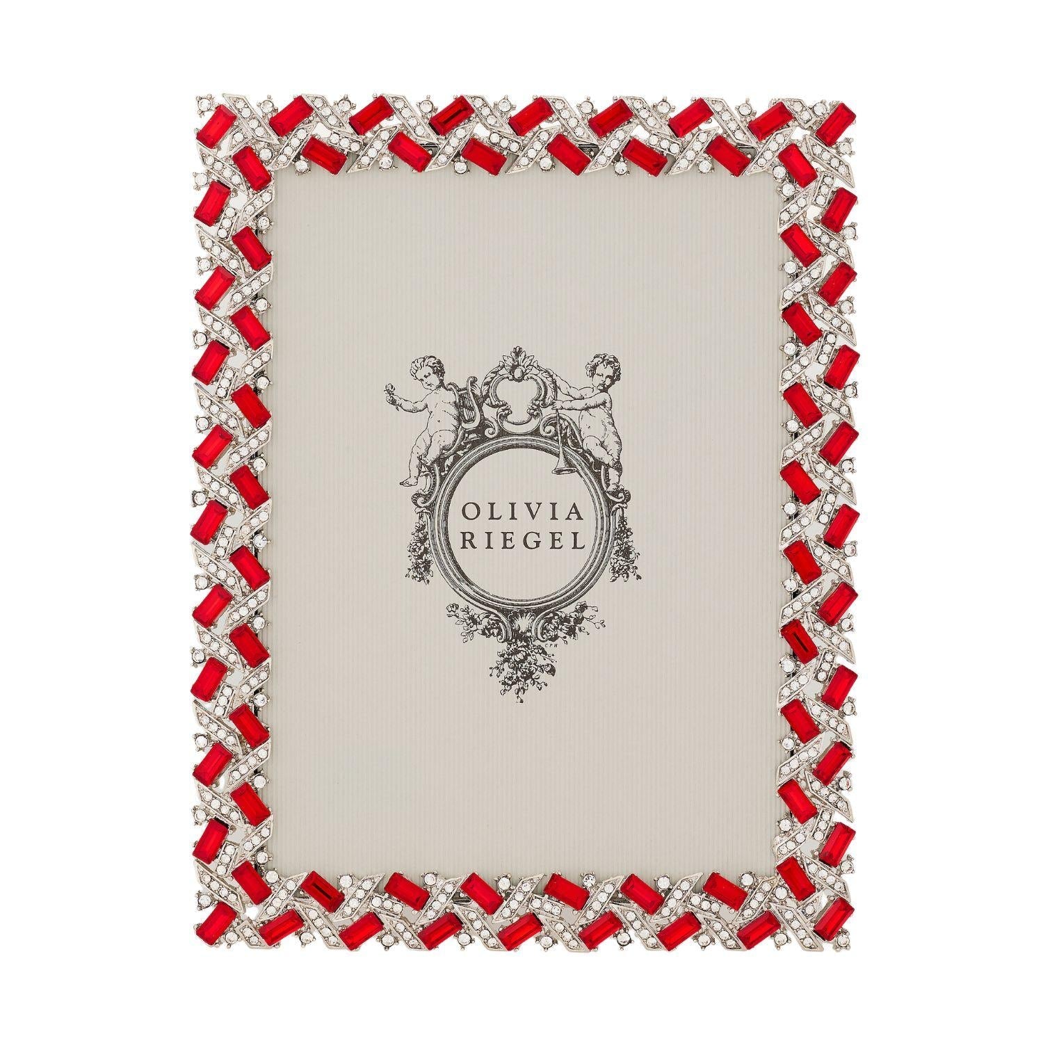 Olivia Riegel Picture Frames Olivia Riegel Silver Hamilton Picture Frame Ruby 5" x 7"