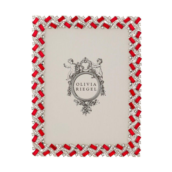 Olivia Riegel Picture Frames Olivia Riegel Silver Hamilton Picture Frame Ruby 5" x 7"
