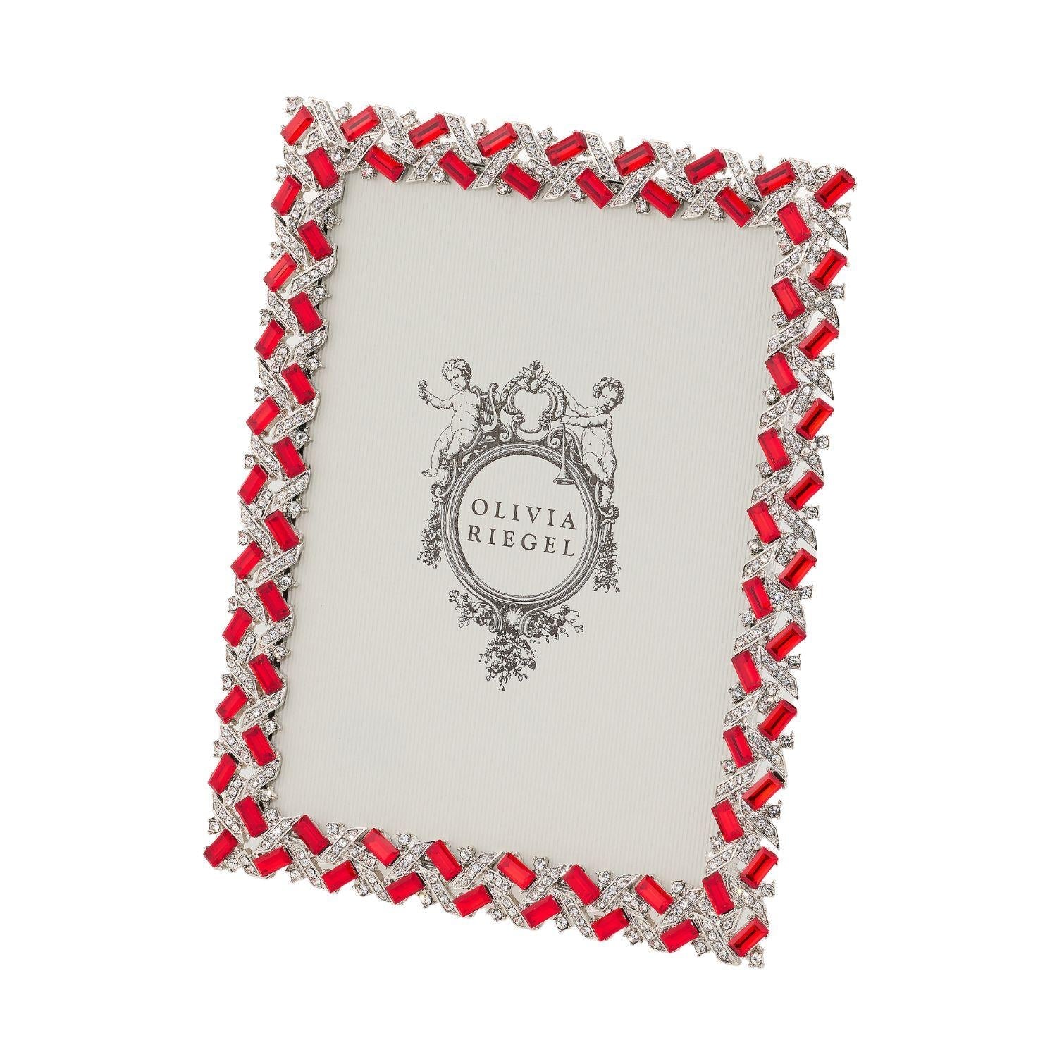 Olivia Riegel Picture Frames Olivia Riegel Silver Hamilton Picture Frame Ruby 5" x 7"
