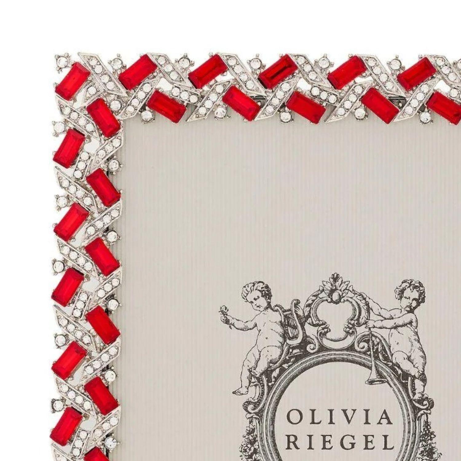 Olivia Riegel Picture Frames Olivia Riegel Silver Hamilton Picture Frame Ruby 5" x 7"