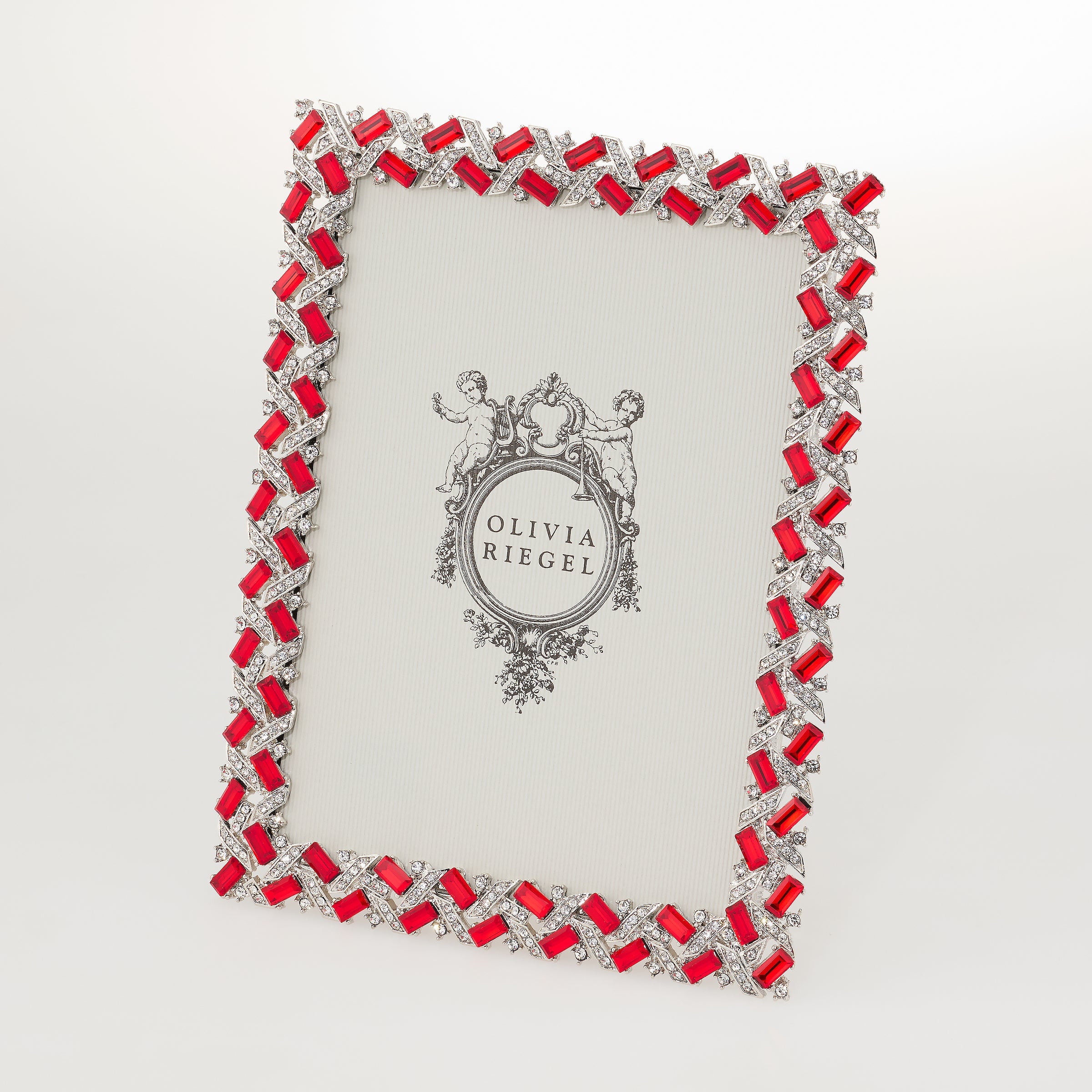 Olivia Riegel Picture Frames Olivia Riegel Silver Hamilton Picture Frame Ruby 5" x 7"