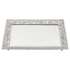Olivia Riegel Trays Olivia Riegel Silver Isadora Beveled Mirror Tray