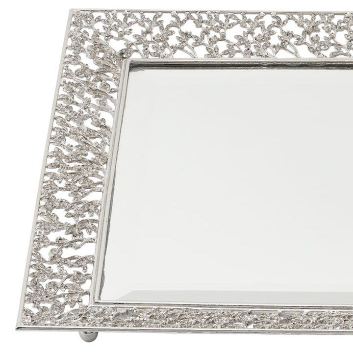Olivia Riegel Trays Olivia Riegel Silver Isadora Beveled Mirror Tray