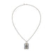 Olivia Riegel Jewelry Olivia Riegel Silver Locket Necklace with Blue Enamel & Green Stones