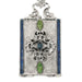 Olivia Riegel Jewelry Olivia Riegel Silver Locket Necklace with Blue Enamel & Green Stones