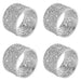 Olivia Riegel Giftware Olivia Riegel Silver Windor Napkin Ring Set Of 4
