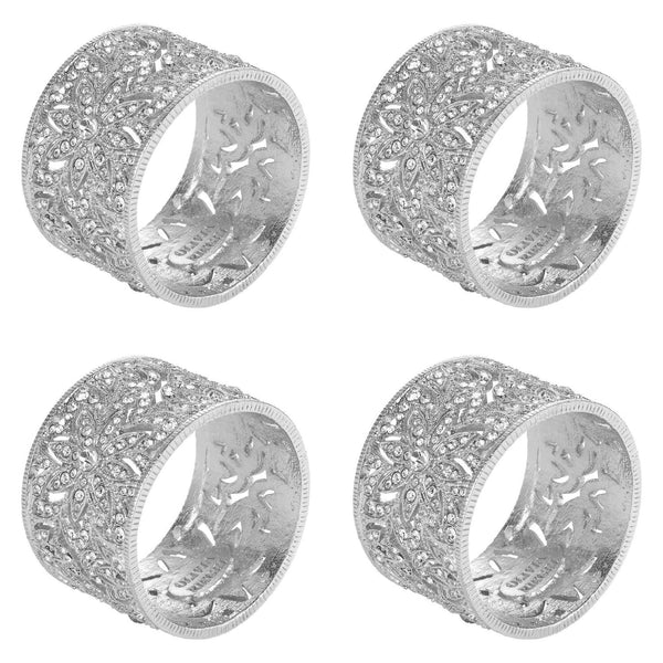 Olivia Riegel Giftware Olivia Riegel Silver Windor Napkin Ring Set Of 4