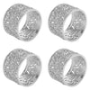 Olivia Riegel Giftware Olivia Riegel Silver Windor Napkin Ring Set Of 4