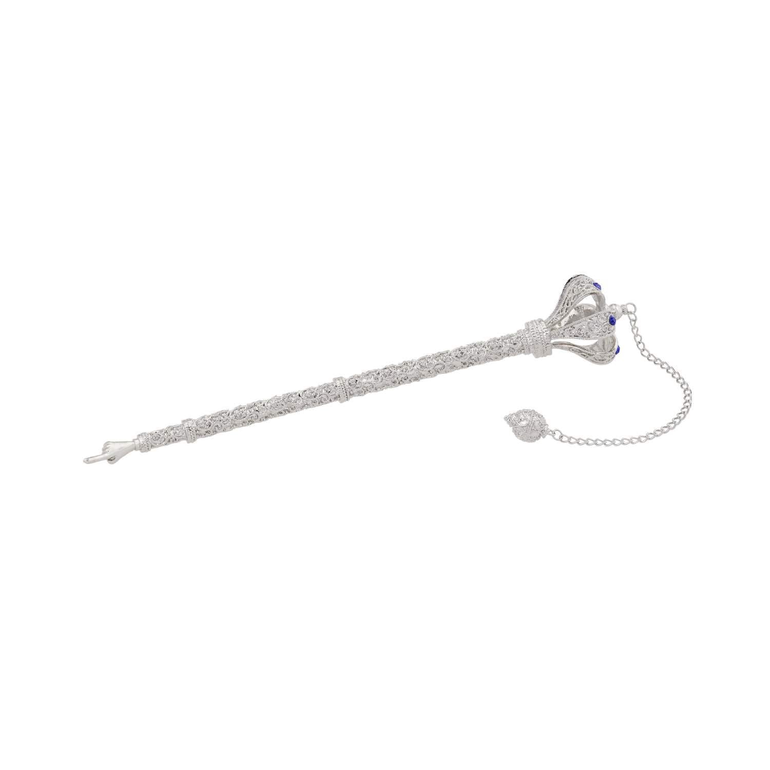 Olivia Riegel Judaica Olivia Riegel Torah Pointer with Sapphire Crystals | Yad Silver