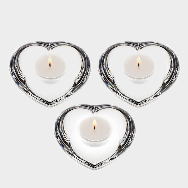 Orrefors Art Glass Orrefors Amour Votive Set of 3