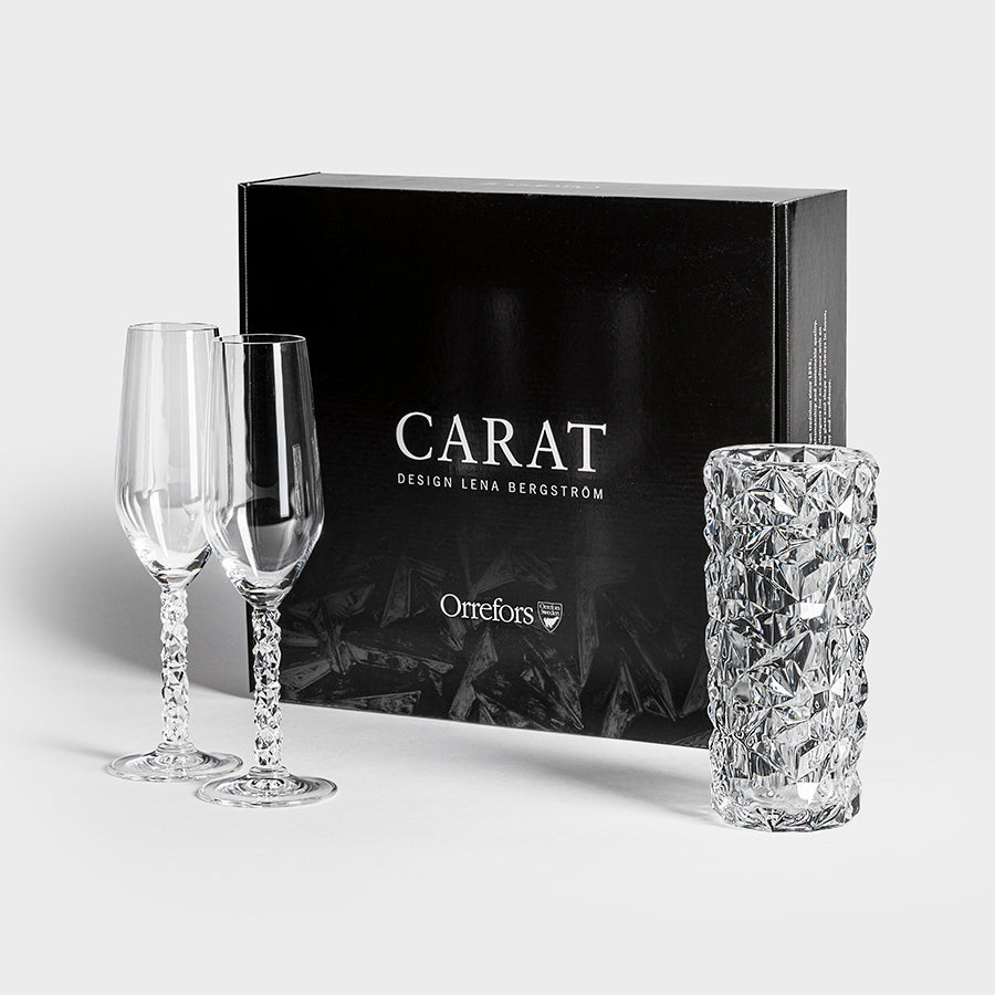 Orrefors Art Glass Orrefors Carat 3 Piece Gift Set