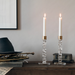 Orrefors Giftware Orrefors Carat Candlestick Brass Medium - Set of 2