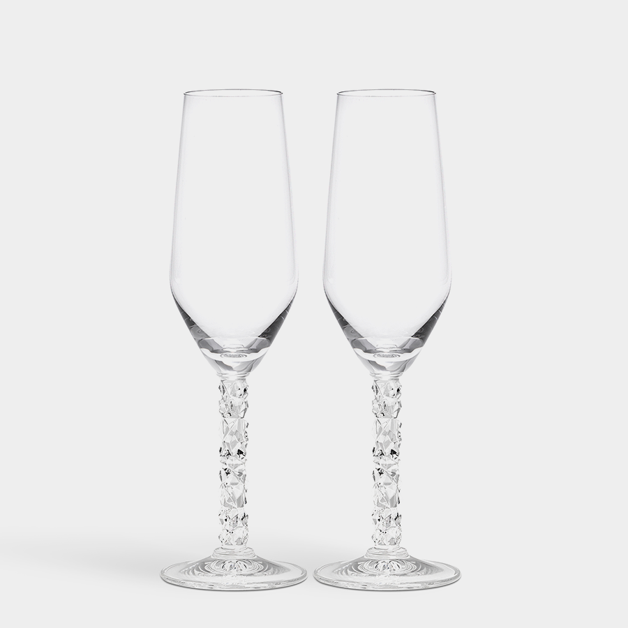 Orrefors Art Glass Orrefors Carat Champagne - Set of 2