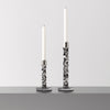 Orrefors Art Glass Orrefors Carat Graphite Candlestick Small
