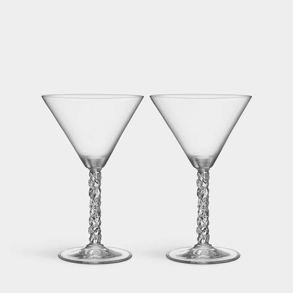Orrefors Giftware Orrefors Carat Martini Set Of 2