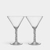 Orrefors Giftware Orrefors Carat Martini Set Of 2