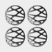 Orrefors Art Glass Orrefors City Coaster - Set of 4
