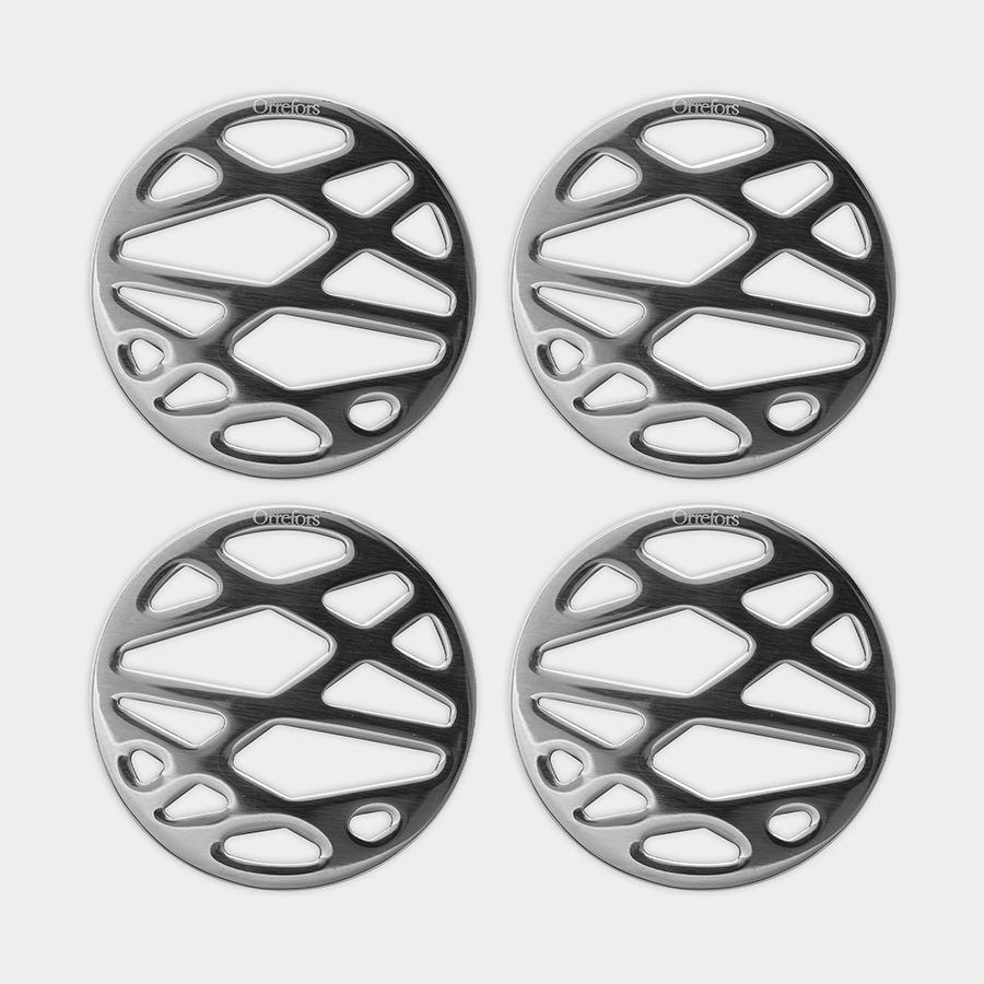 Orrefors Art Glass Orrefors City Coaster - Set of 4