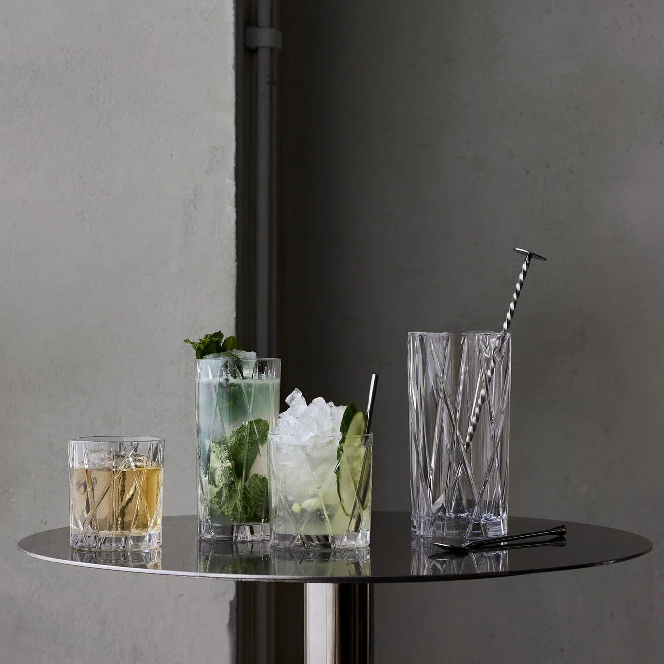 Orrefors Art Glass Orrefors City Double Old Fashioned - Set of 2