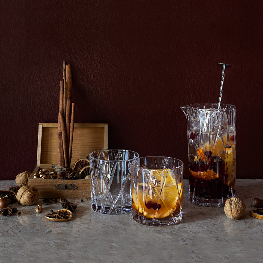 Orrefors Art Glass Orrefors City Double Old Fashioned - Set of 2