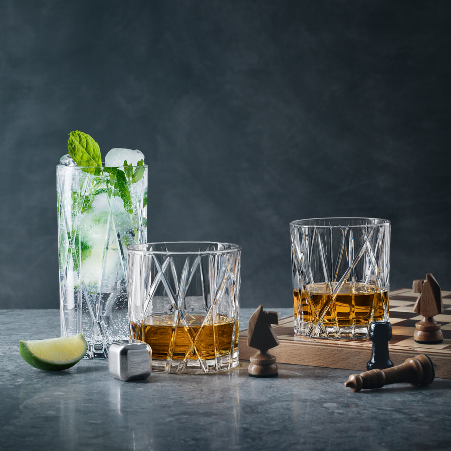 Orrefors Art Glass Orrefors City Highball - Set of 4