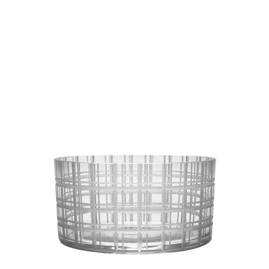 Orrefors Art Glass Orrefors Cut In Number Checkered Bowl Small