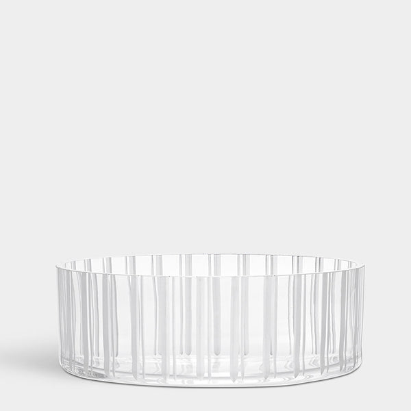 Orrefors Art Glass Orrefors Cut In Number Striped Bowl